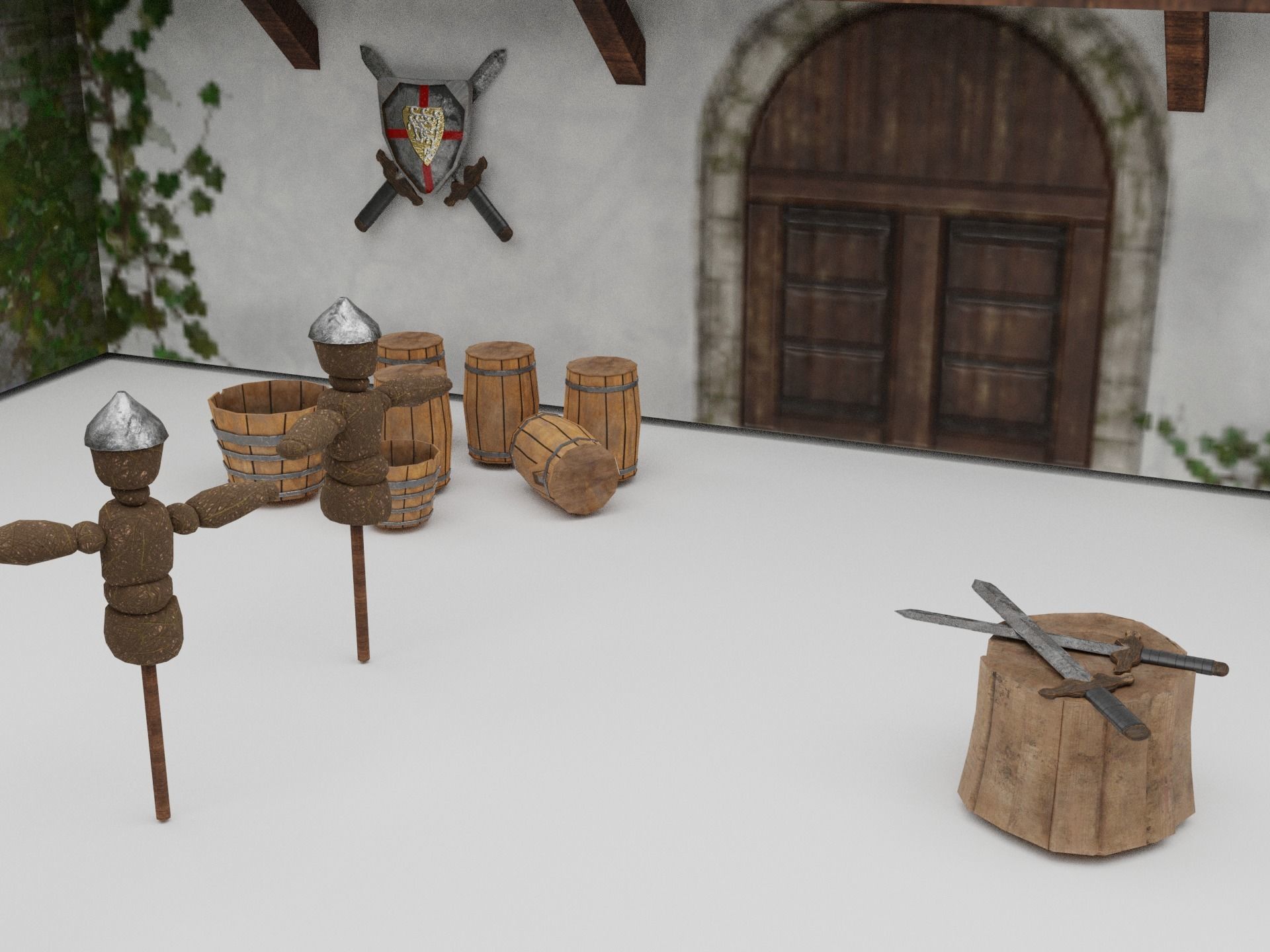 Warrior Barracks Level 10 3D model_8