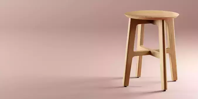 Stool - 1-3 Stool By Zeitraum - Replica