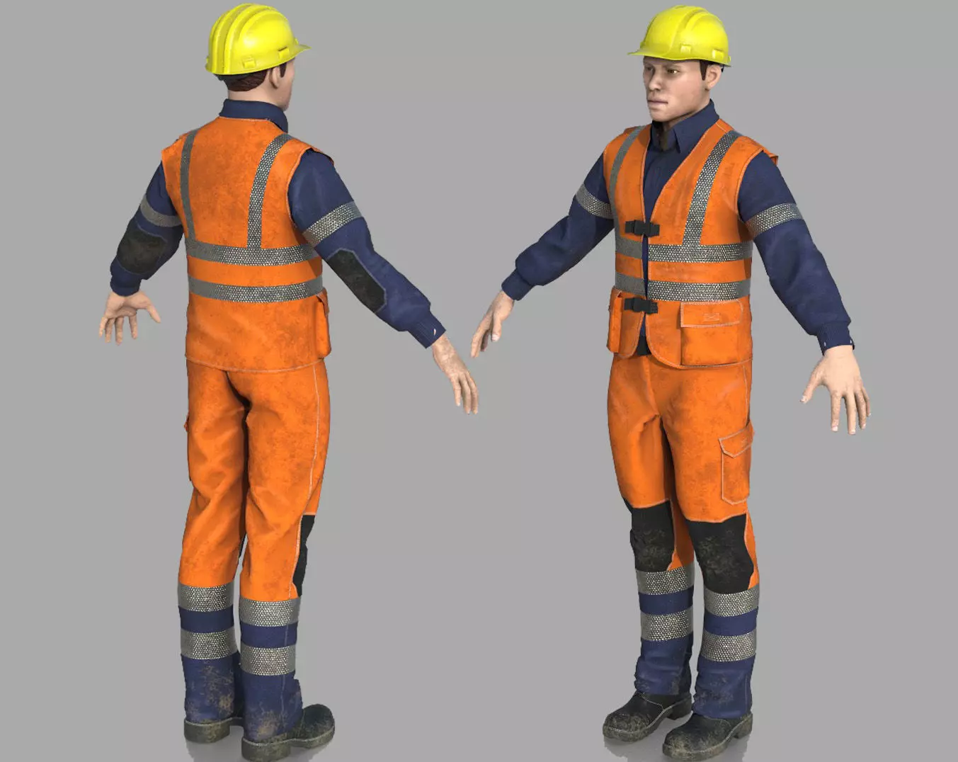 ROAD WORKER  3D model_0