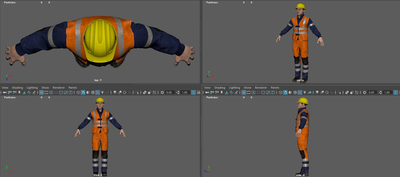 ROAD WORKER  3D model_10