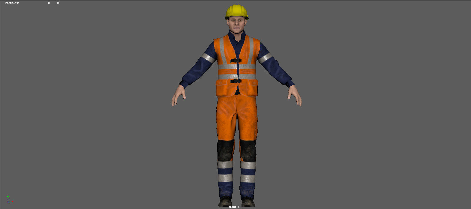 ROAD WORKER  3D model_13