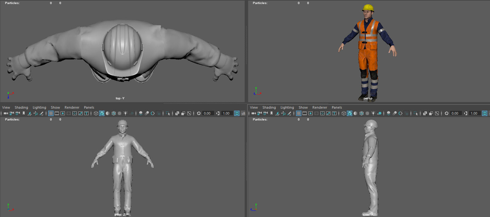 ROAD WORKER  3D model_11