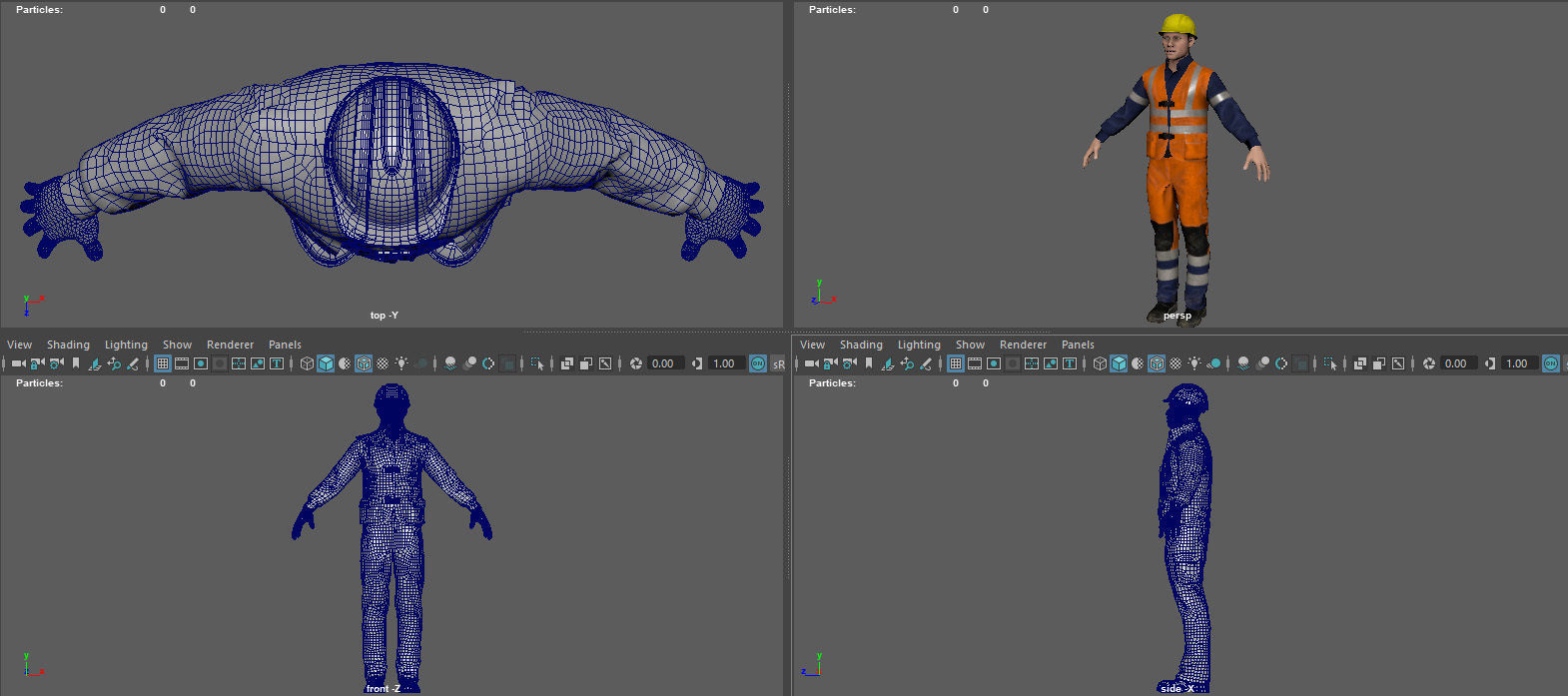 ROAD WORKER  3D model_12