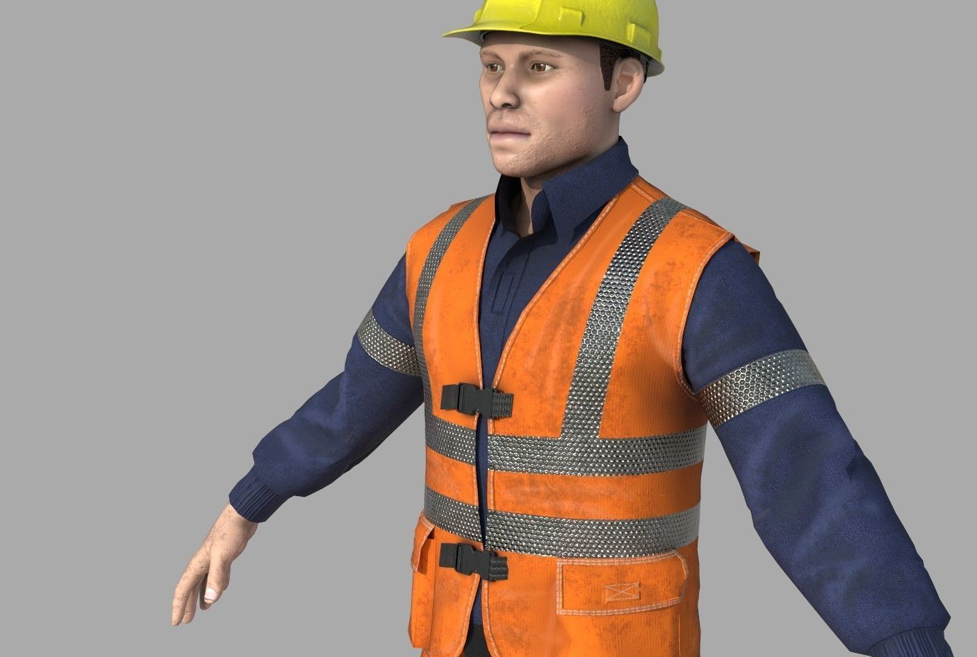 ROAD WORKER  3D model_3
