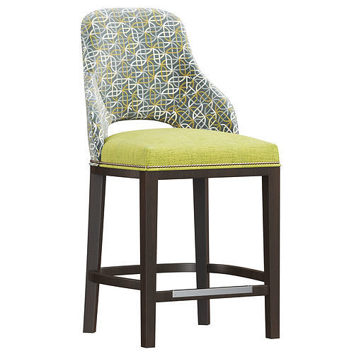 Bar chair 3d model Low-poly 3D model