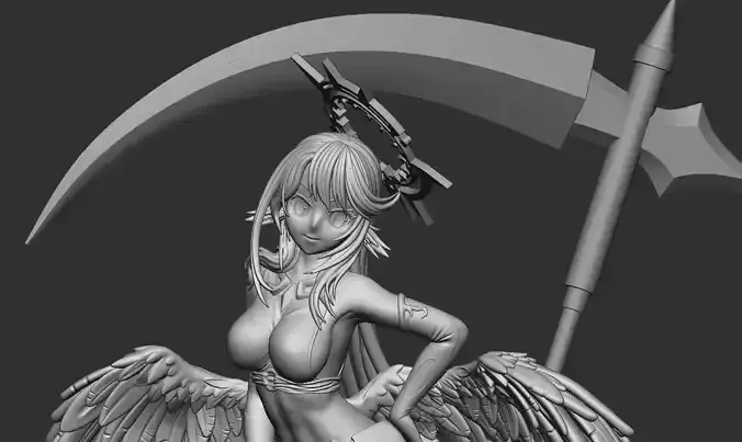 Jibril NO GAME NO LIFE  HIDEF KEYED 3D print model