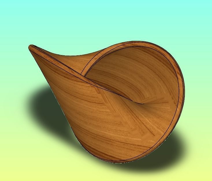 Klein Bottle-Oloid-Anti Oloid-Mobius Pack Free low-poly 3D model_1