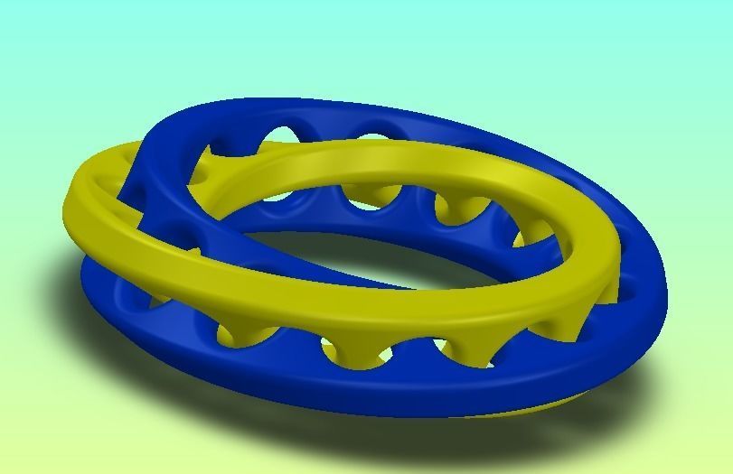 Klein Bottle-Oloid-Anti Oloid-Mobius Pack Free low-poly 3D model_5