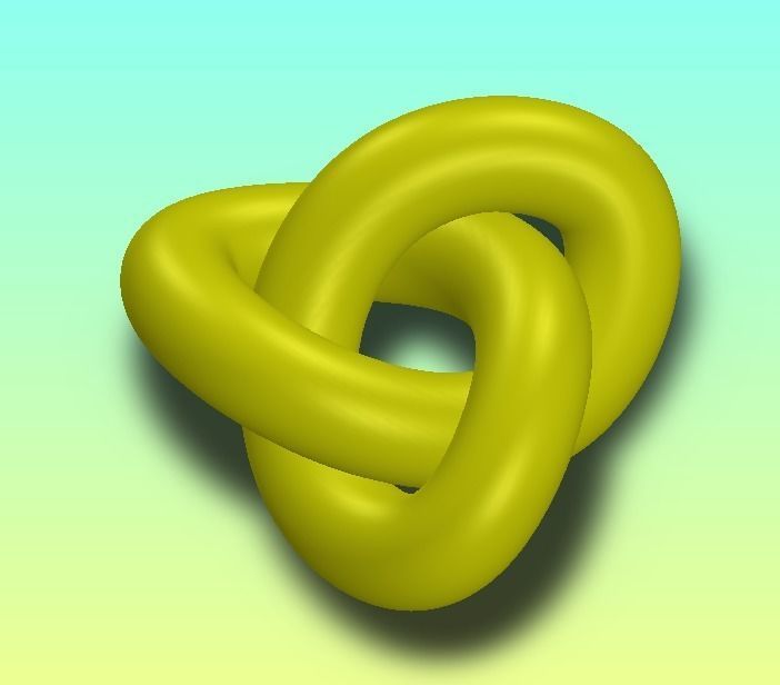 Klein Bottle-Oloid-Anti Oloid-Mobius Pack Free low-poly 3D model_10