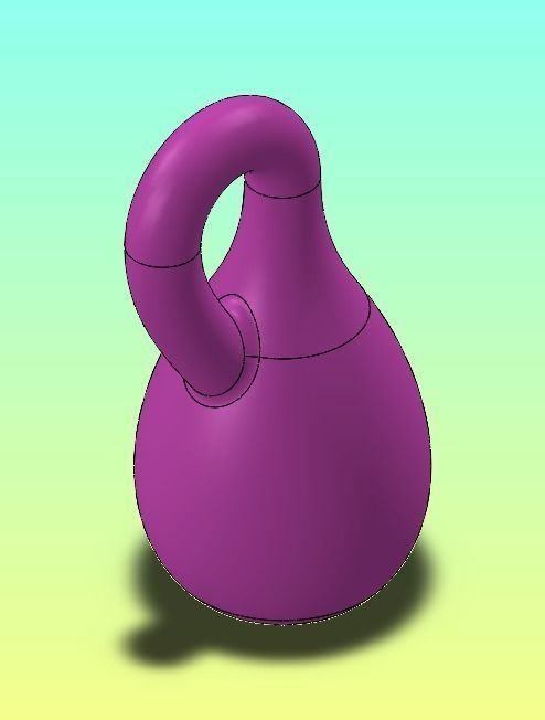 Klein Bottle-Oloid-Anti Oloid-Mobius Pack Free low-poly 3D model_11
