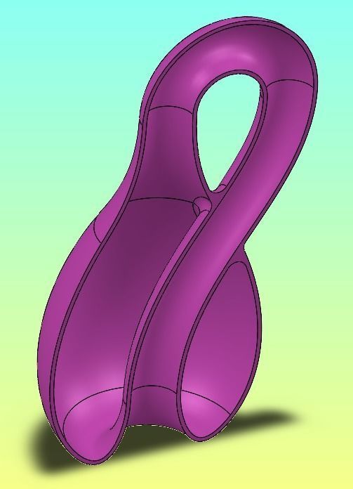 Klein Bottle-Oloid-Anti Oloid-Mobius Pack Free low-poly 3D model_13