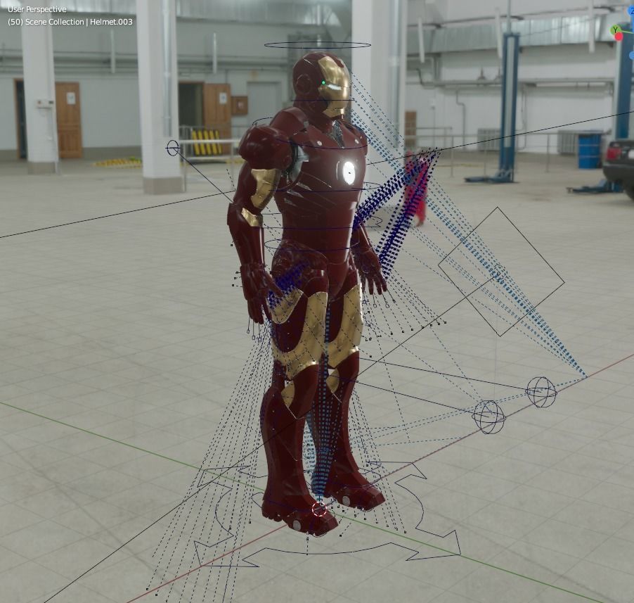 IronMan Suit MKIII 3D model_3