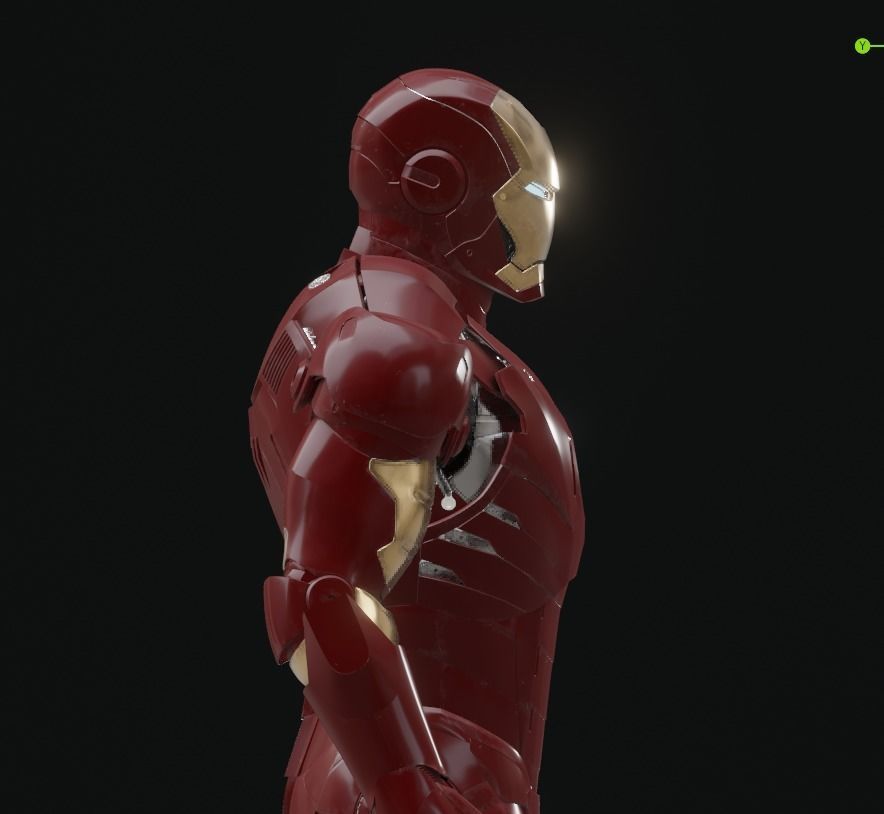IronMan Suit MKIII 3D model_1