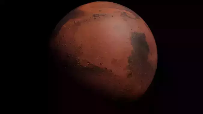 Mars - made in Blender