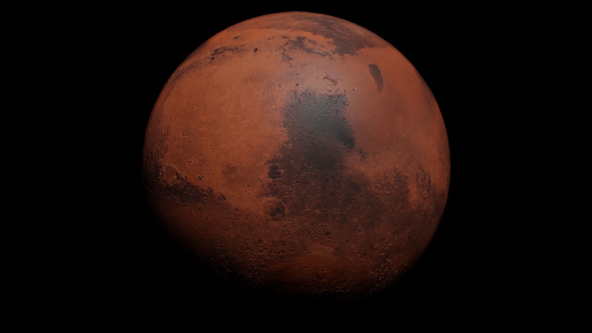 Mars - made in Blender Low-poly 3D model_1