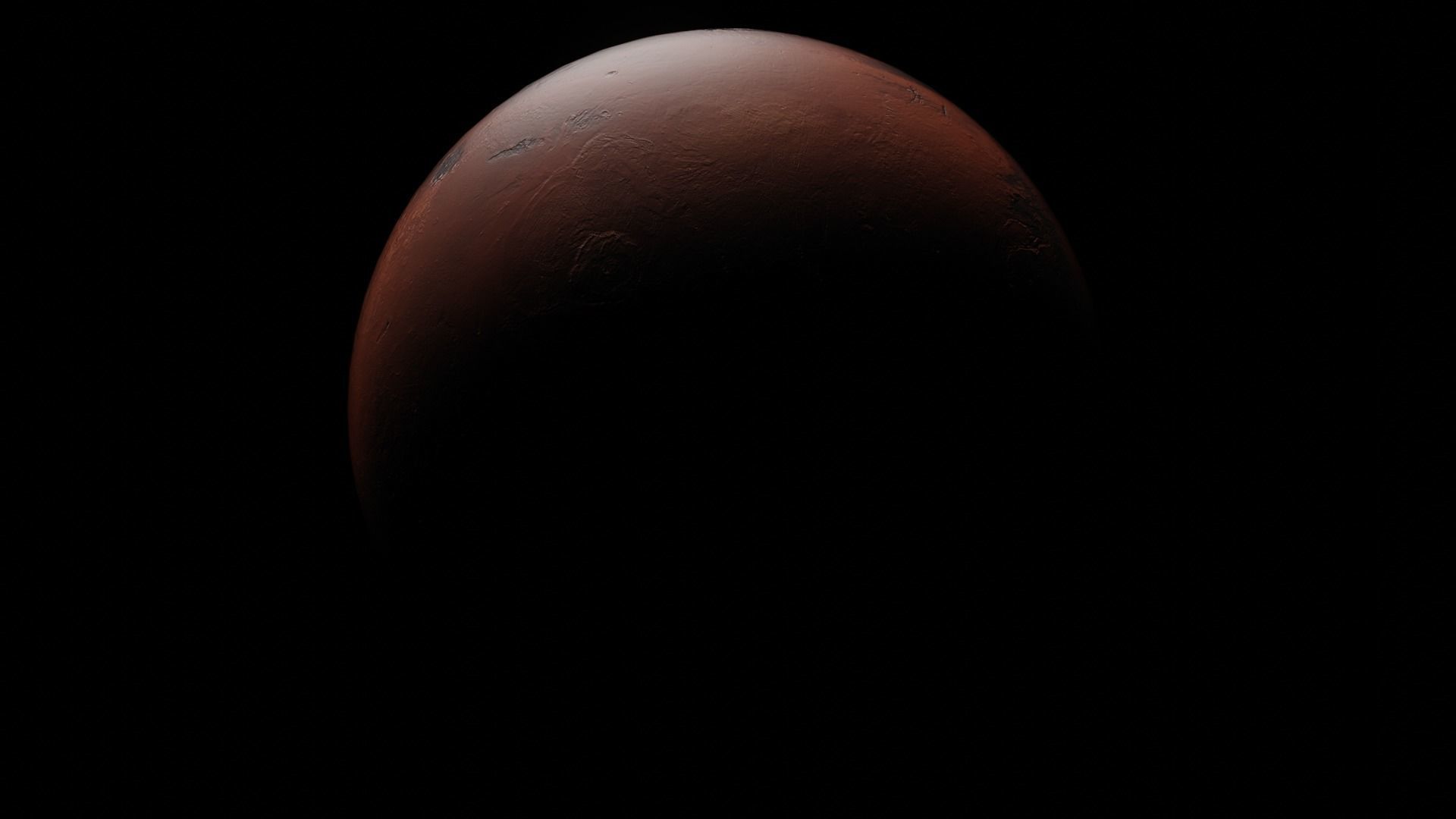 Mars - made in Blender Low-poly 3D model_2
