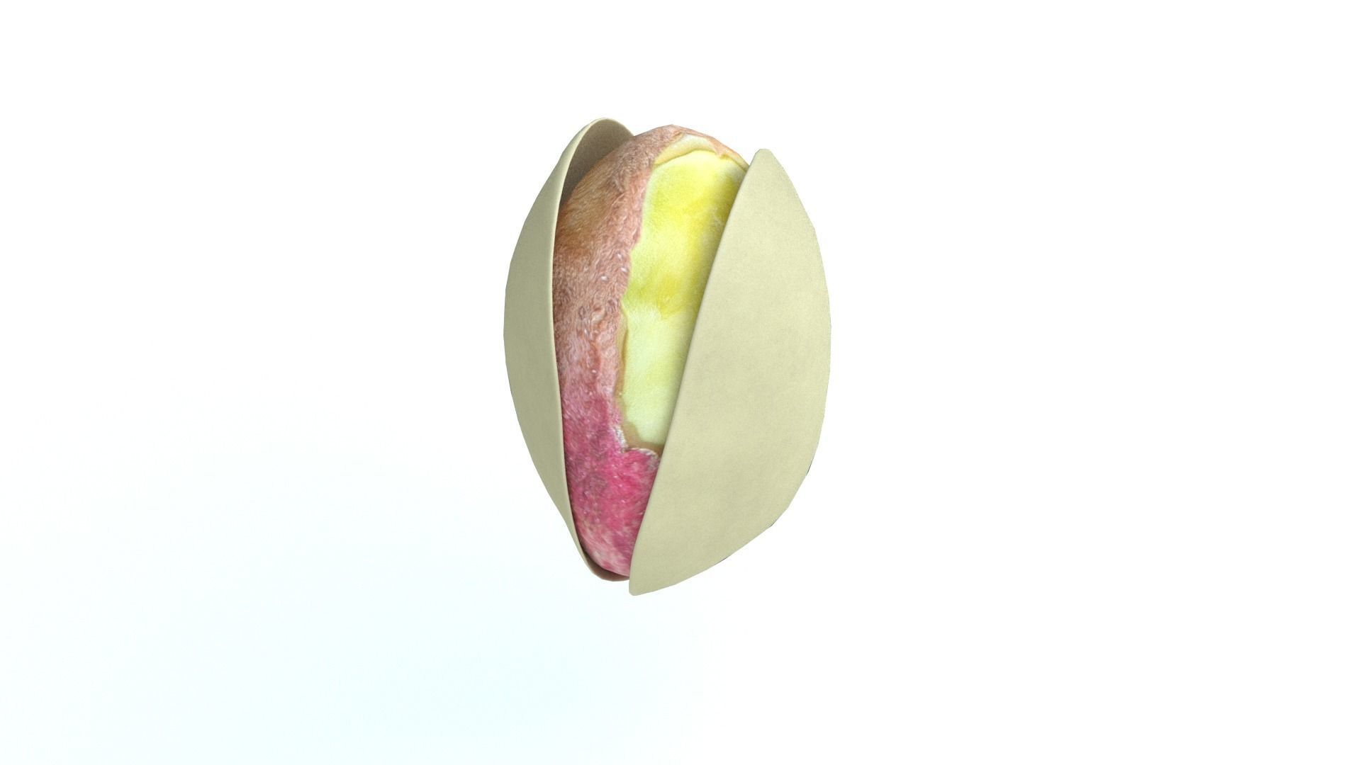 Pistachios nut Low-poly 3D model_6