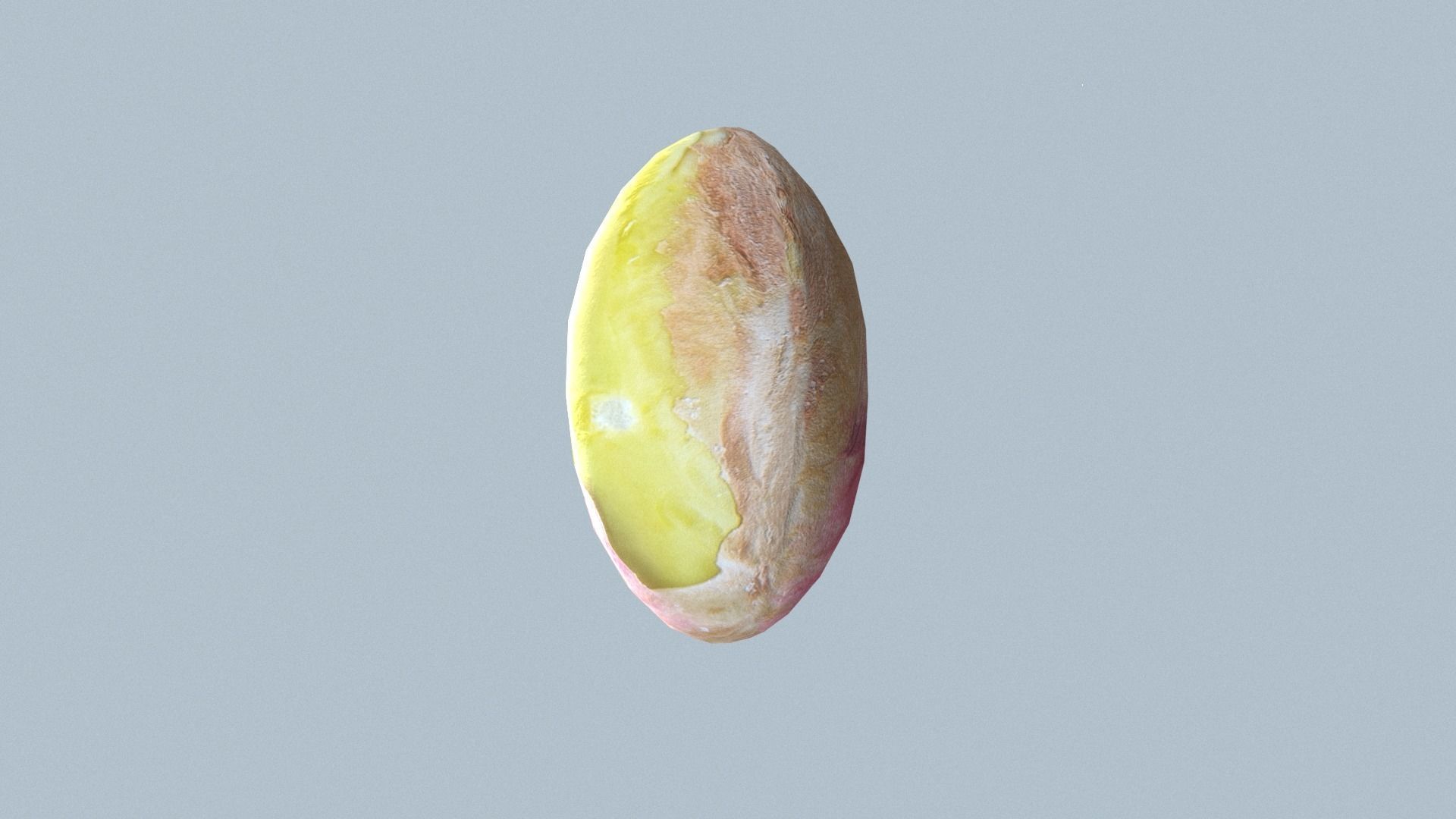 Pistachios nut Low-poly 3D model_4