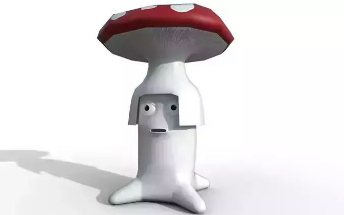 Mushroom Low-poly 3D model