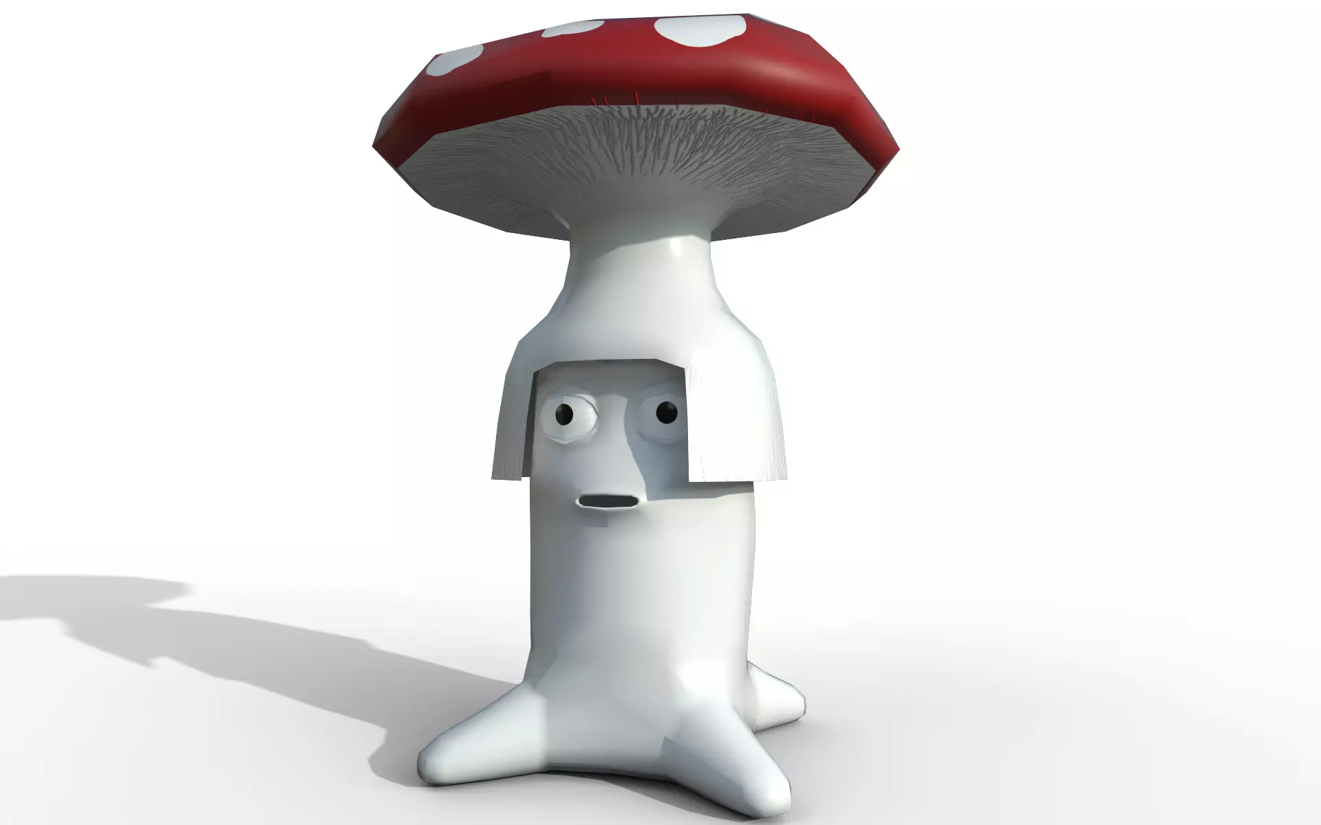 Mushroom Low-poly 3D model