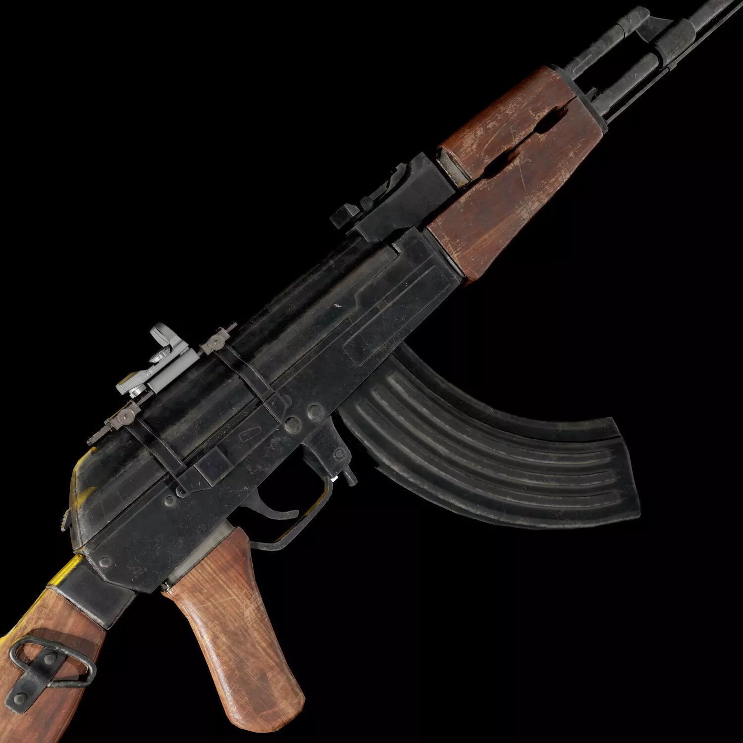 ak 47 model  3D model_0