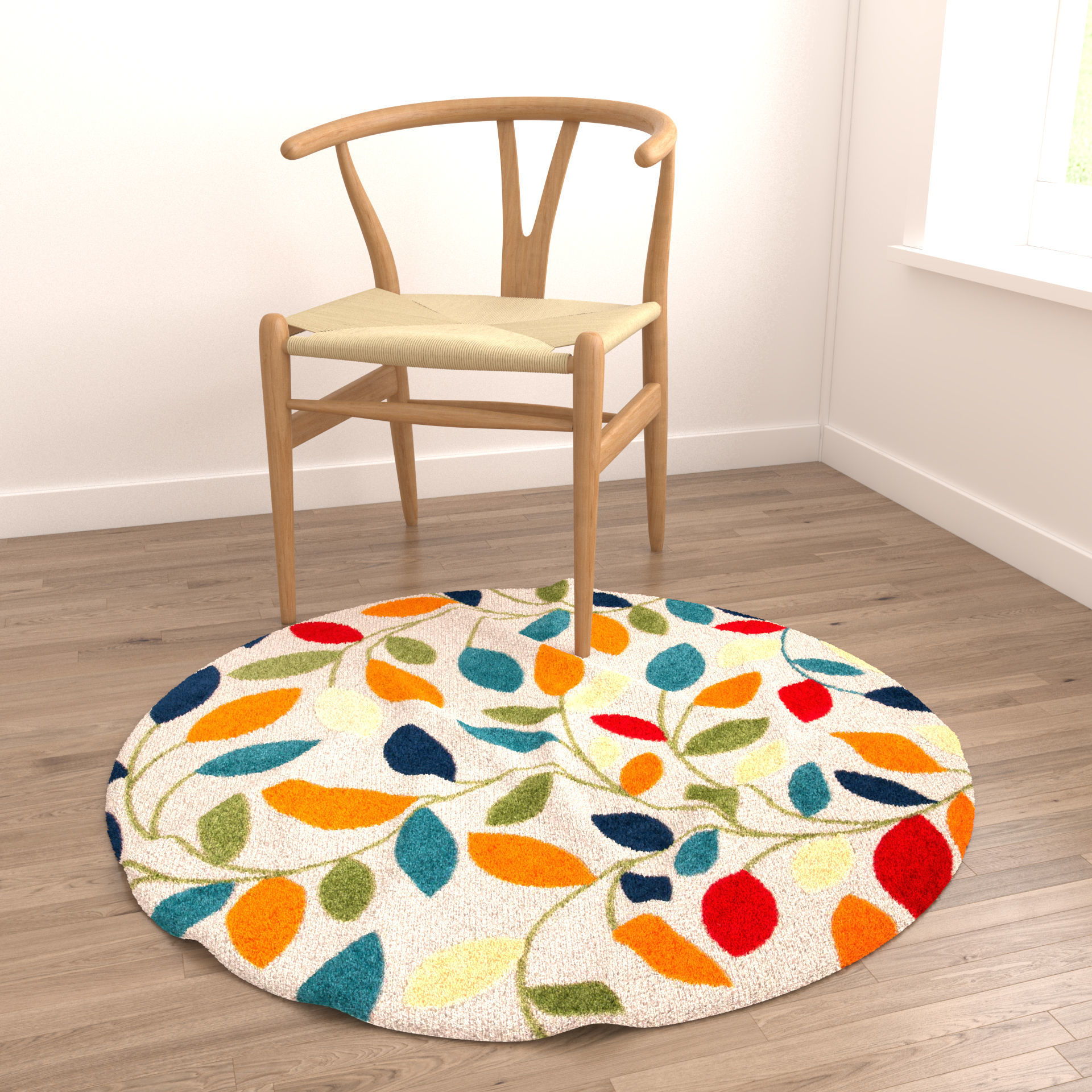 Rugs No 133 Low-poly 3D model_4