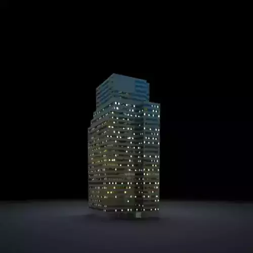 Illuminated Skyscraper