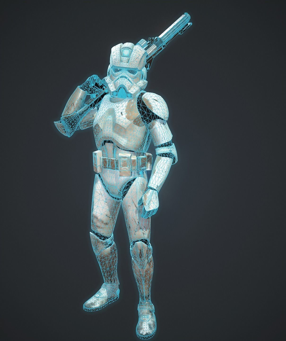 Clone Engineer Phase 2 Low-poly 3D model_13