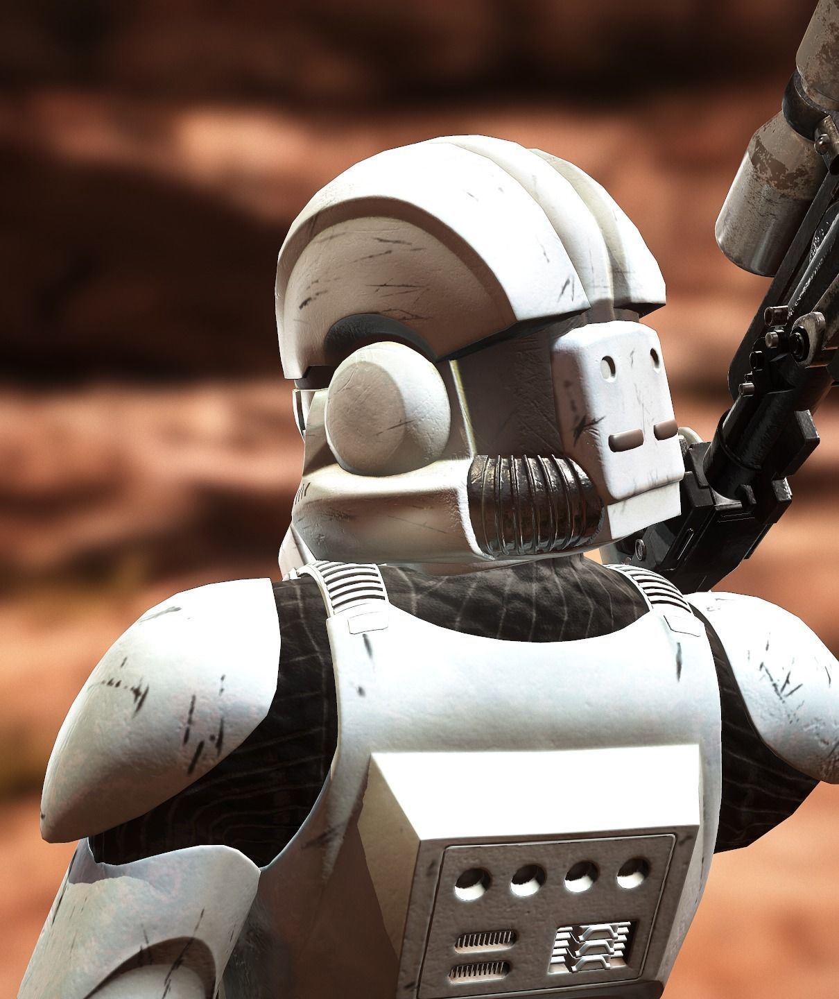 Clone Engineer Phase 2 Low-poly 3D model_5