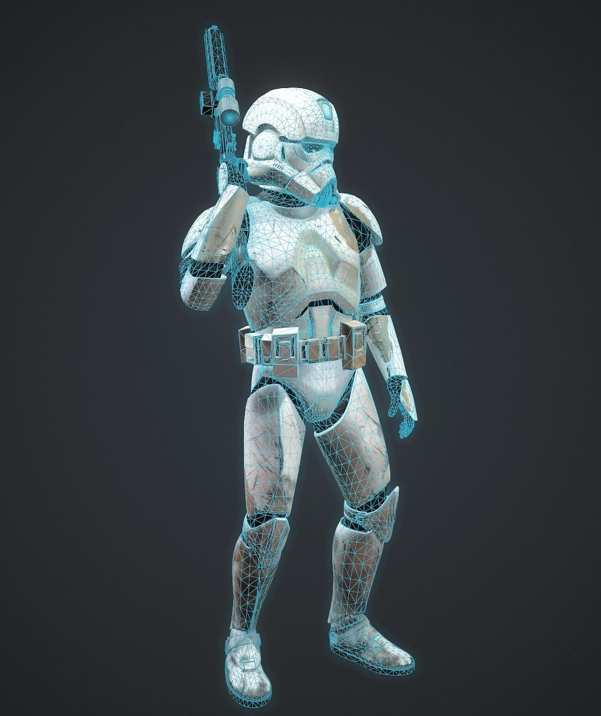 Clone Engineer Phase 2 Low-poly 3D model_16