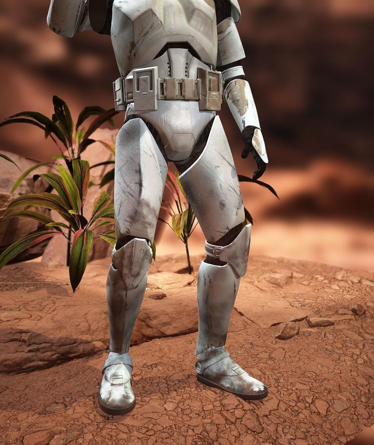 Clone Engineer Phase 2 Low-poly 3D model_9