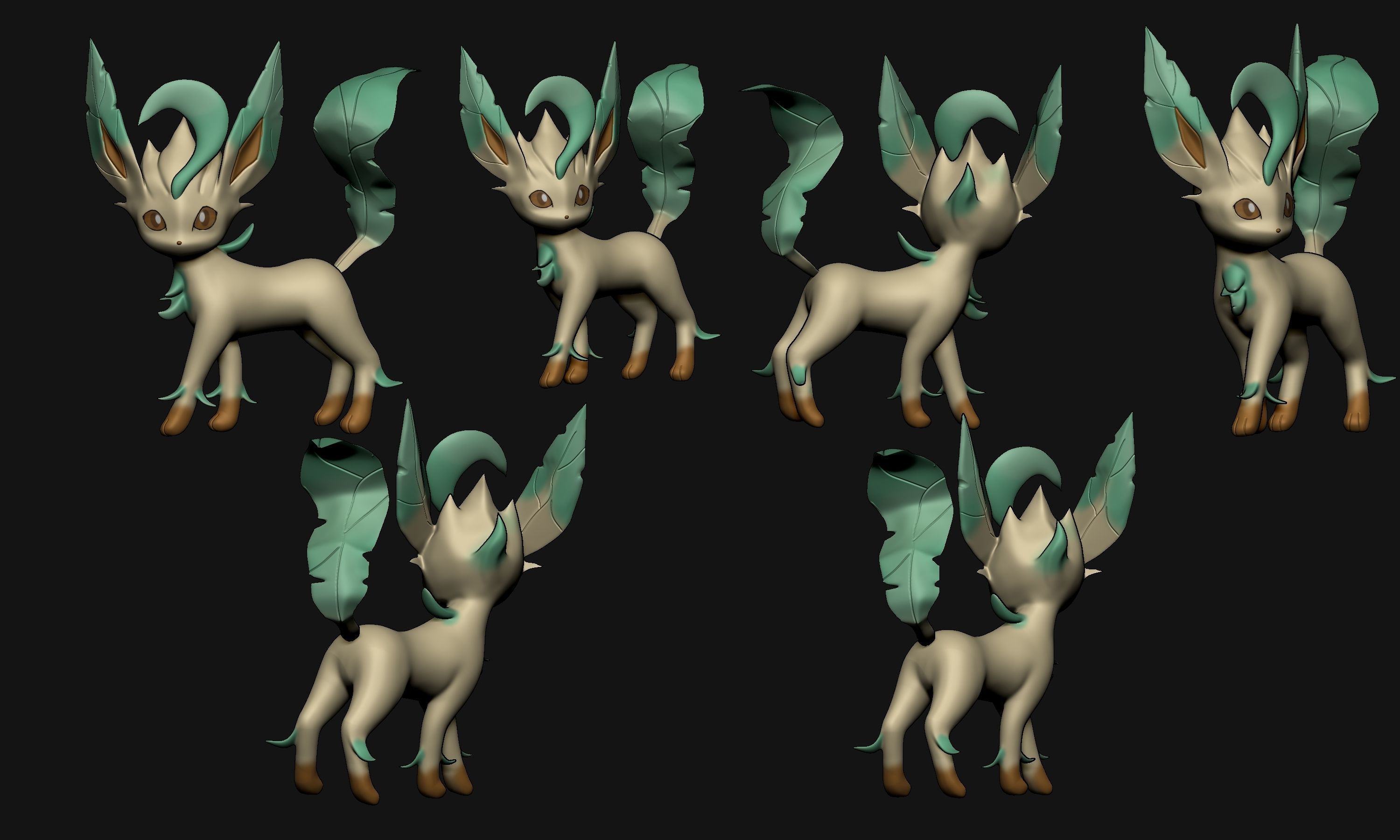 Pokemon - Leafeon 3D print model_3