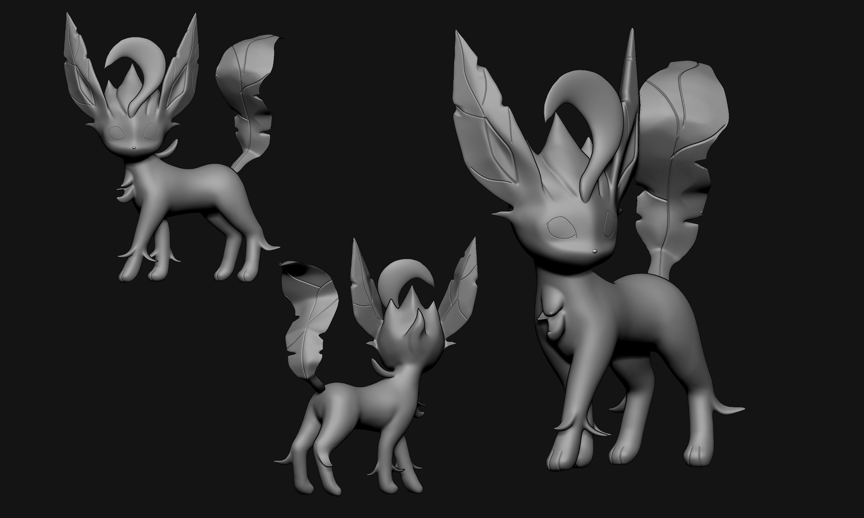Pokemon - Leafeon 3D print model_1