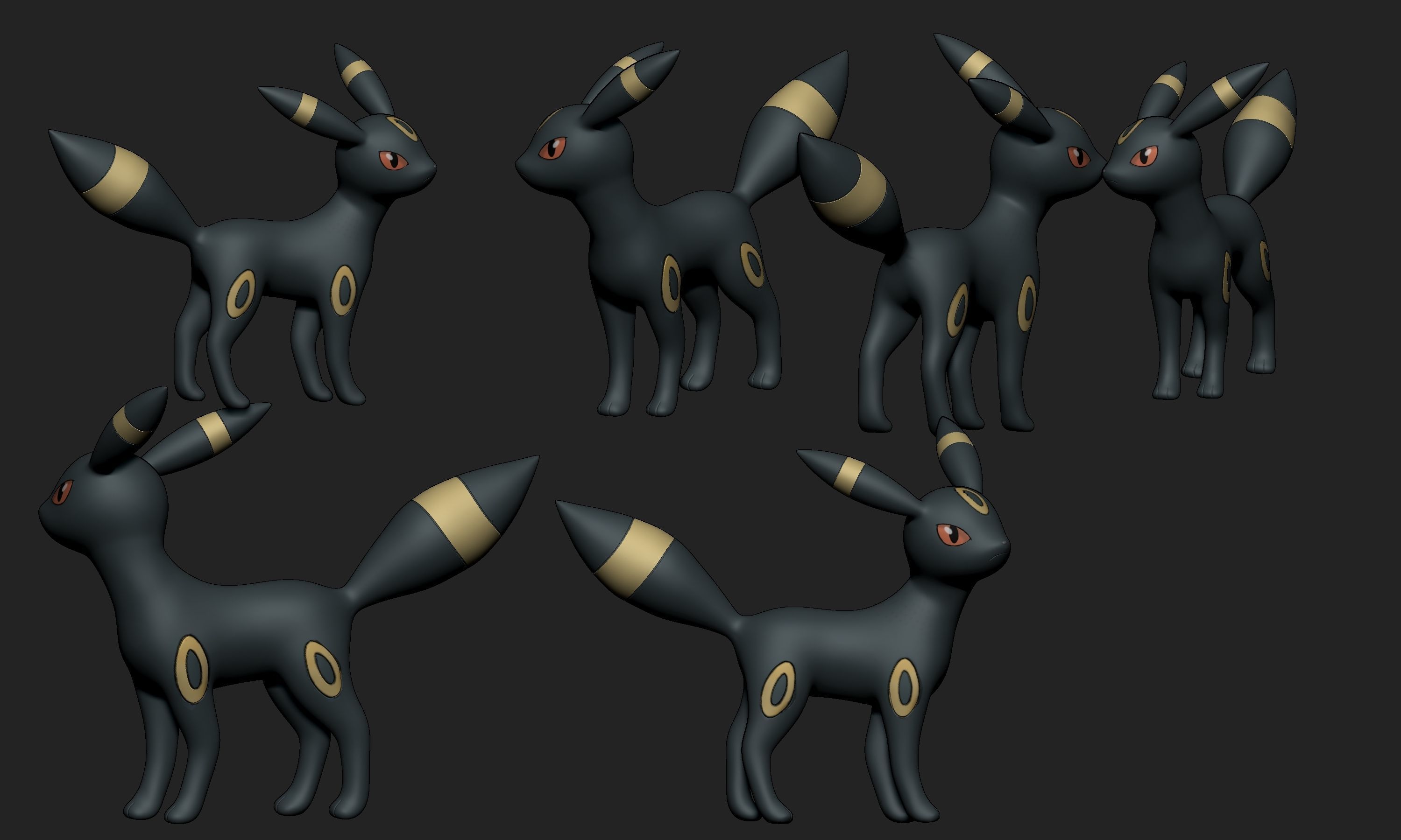 Pokemon - Umbreon 3D print model_2