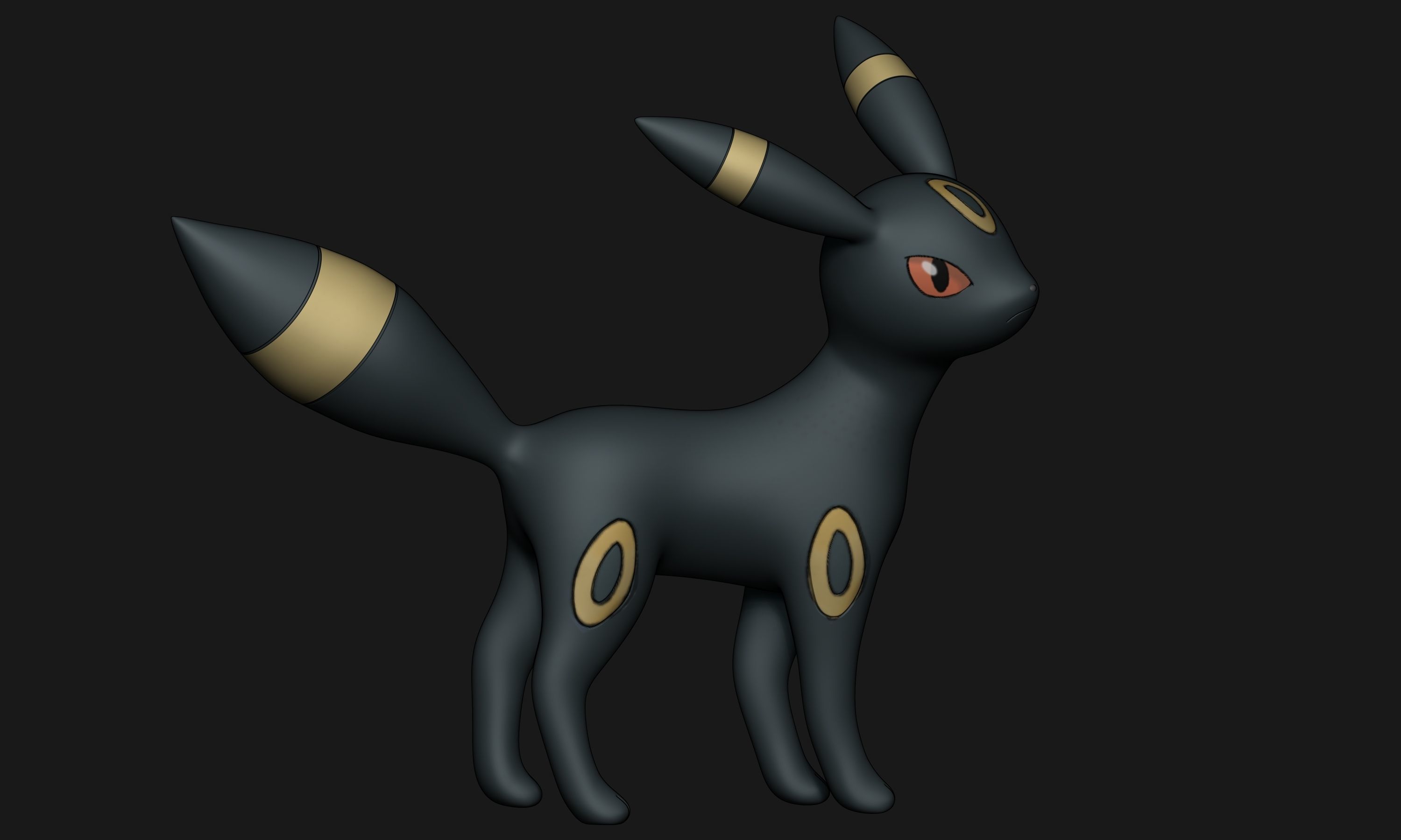 Pokemon - Umbreon 3D print model_1
