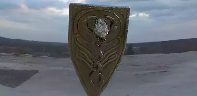 Snake legendary Shield 3D model