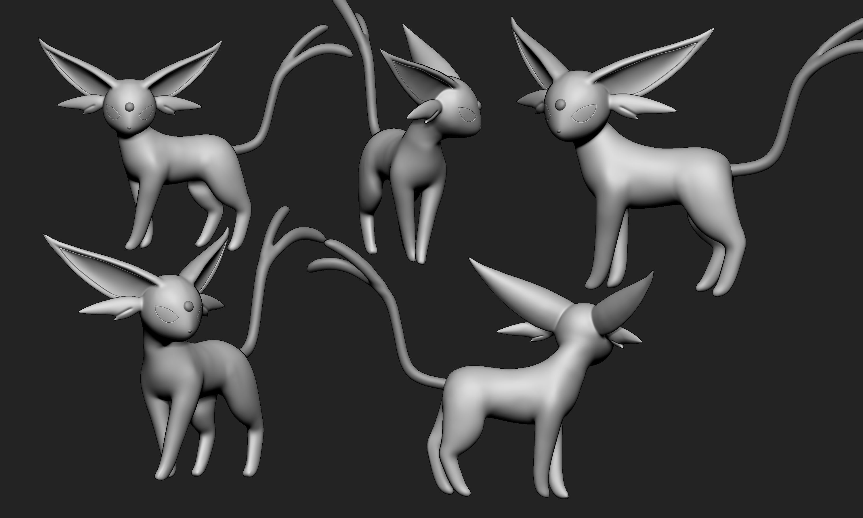 Pokemon - Espeon 3D print model_1