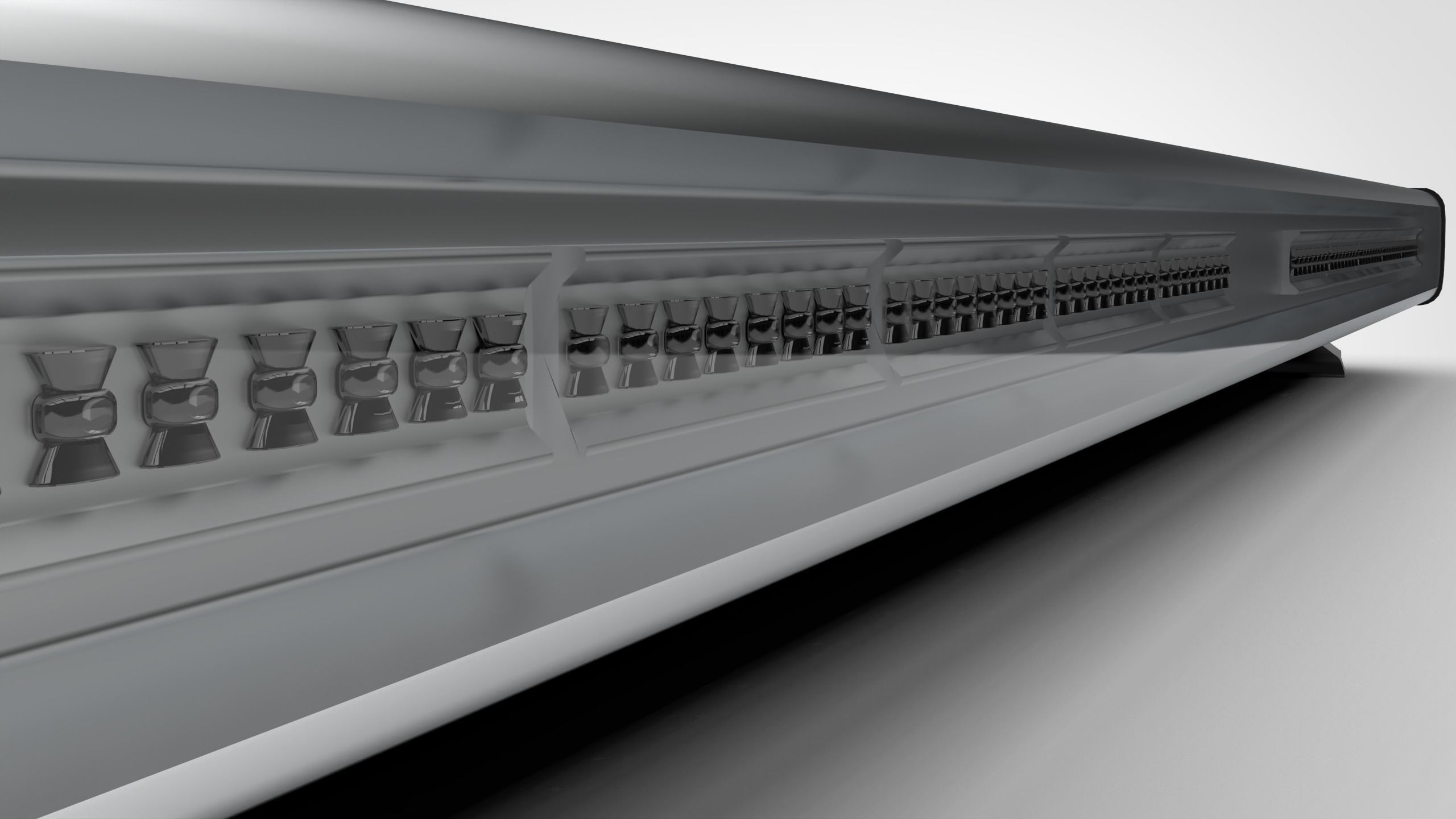 LED Emergency Lightbar - BLM Low-poly 3D model_2