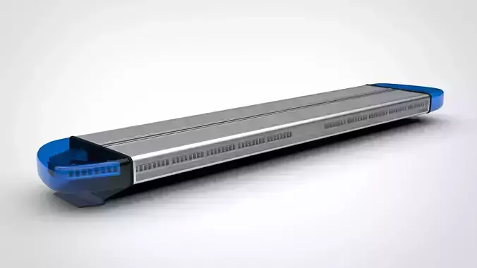 LED Emergency Lightbar - BLM Low-poly 3D model