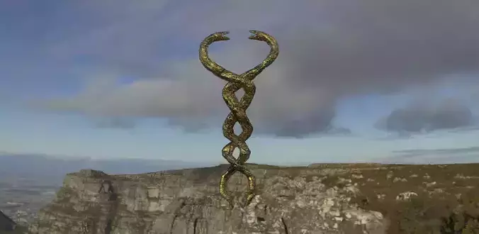 Snakes totem 3D model