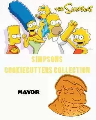 Wonderful Simpsons Character Mayor Joe Cookie Cutter 3D model