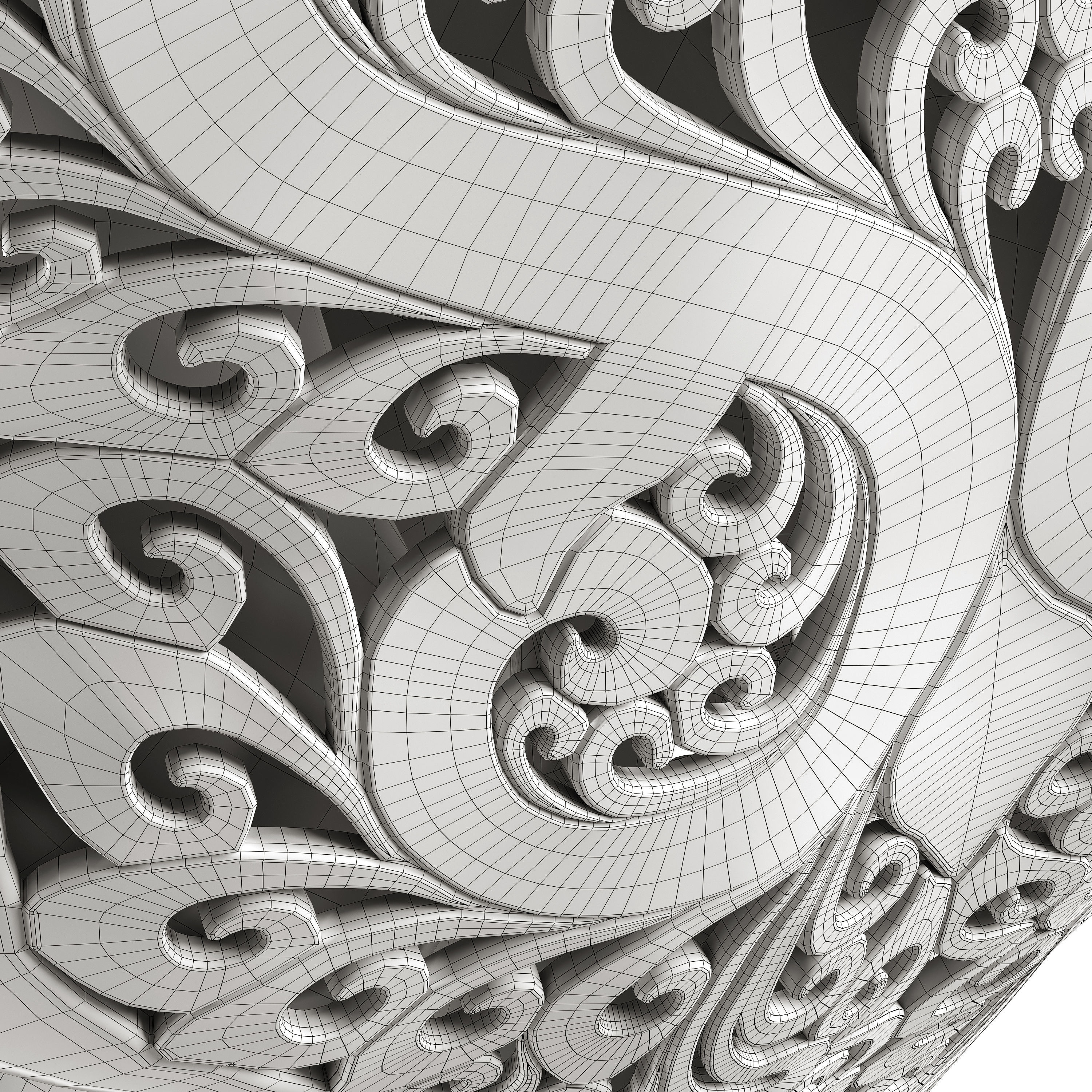 Carved cow skull 3D model_10