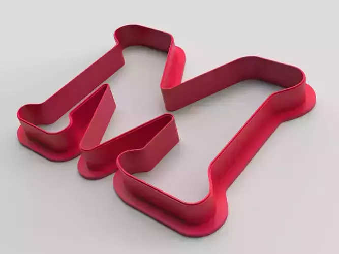 Cookie cutter - Letter M