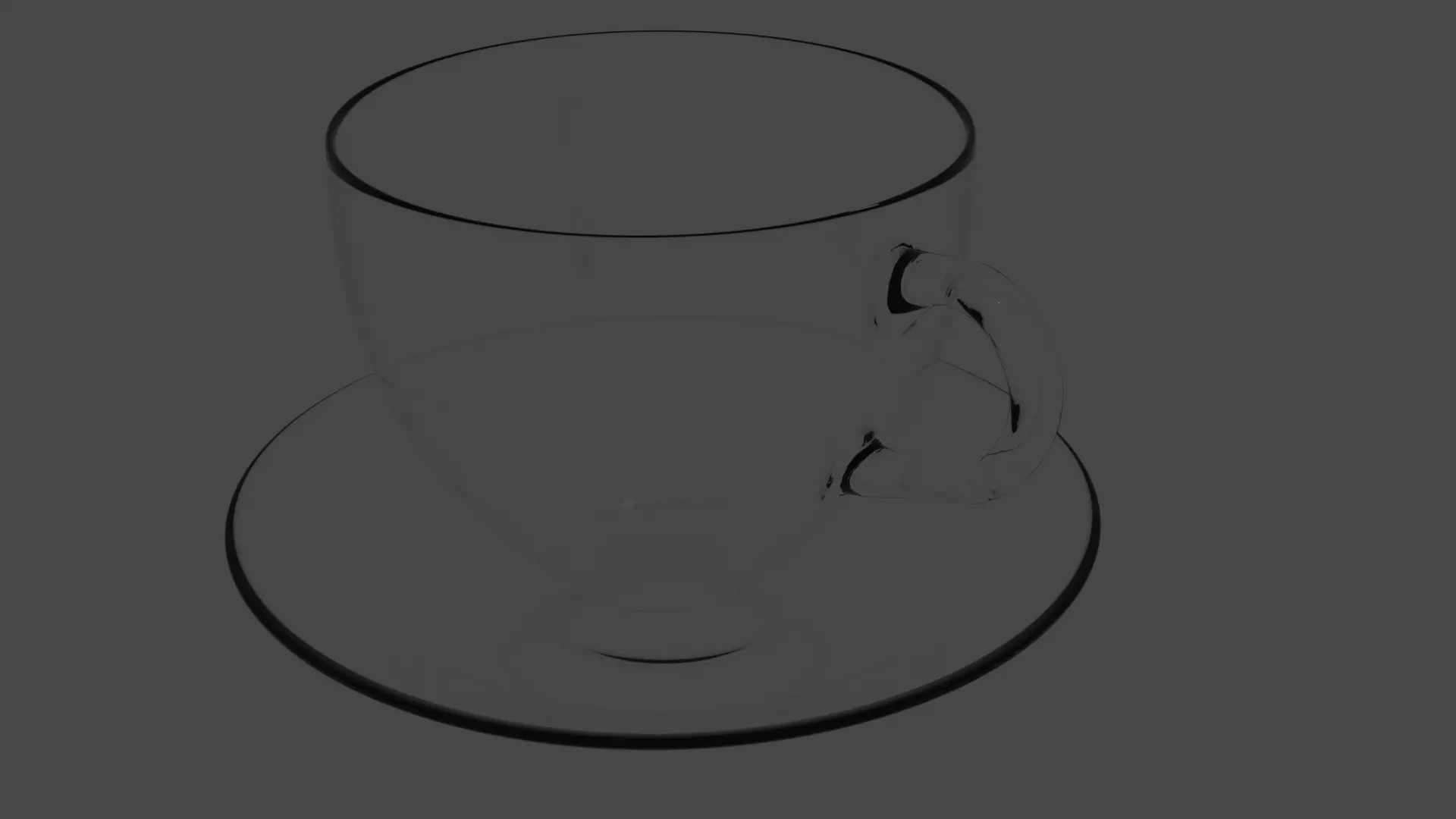 Coffee cup with Plate Free low-poly 3D model