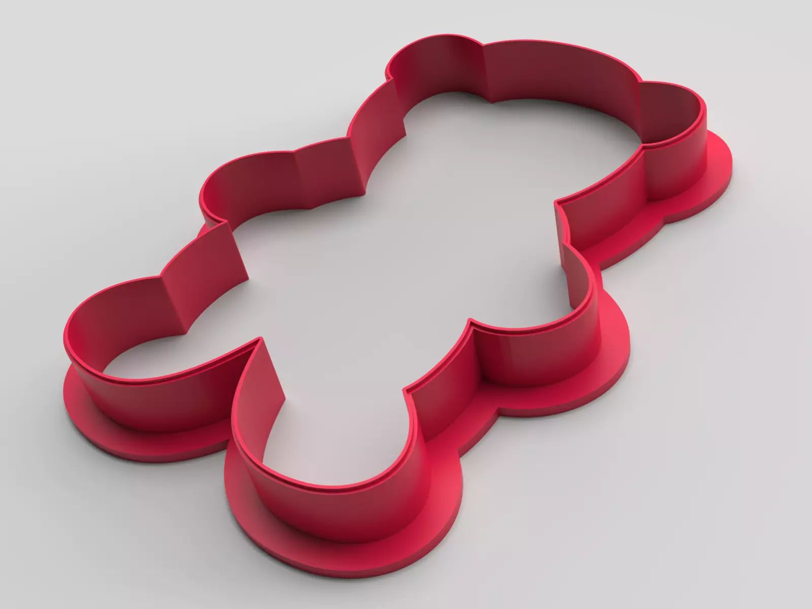 Cookie cutter - Bear 3D print model