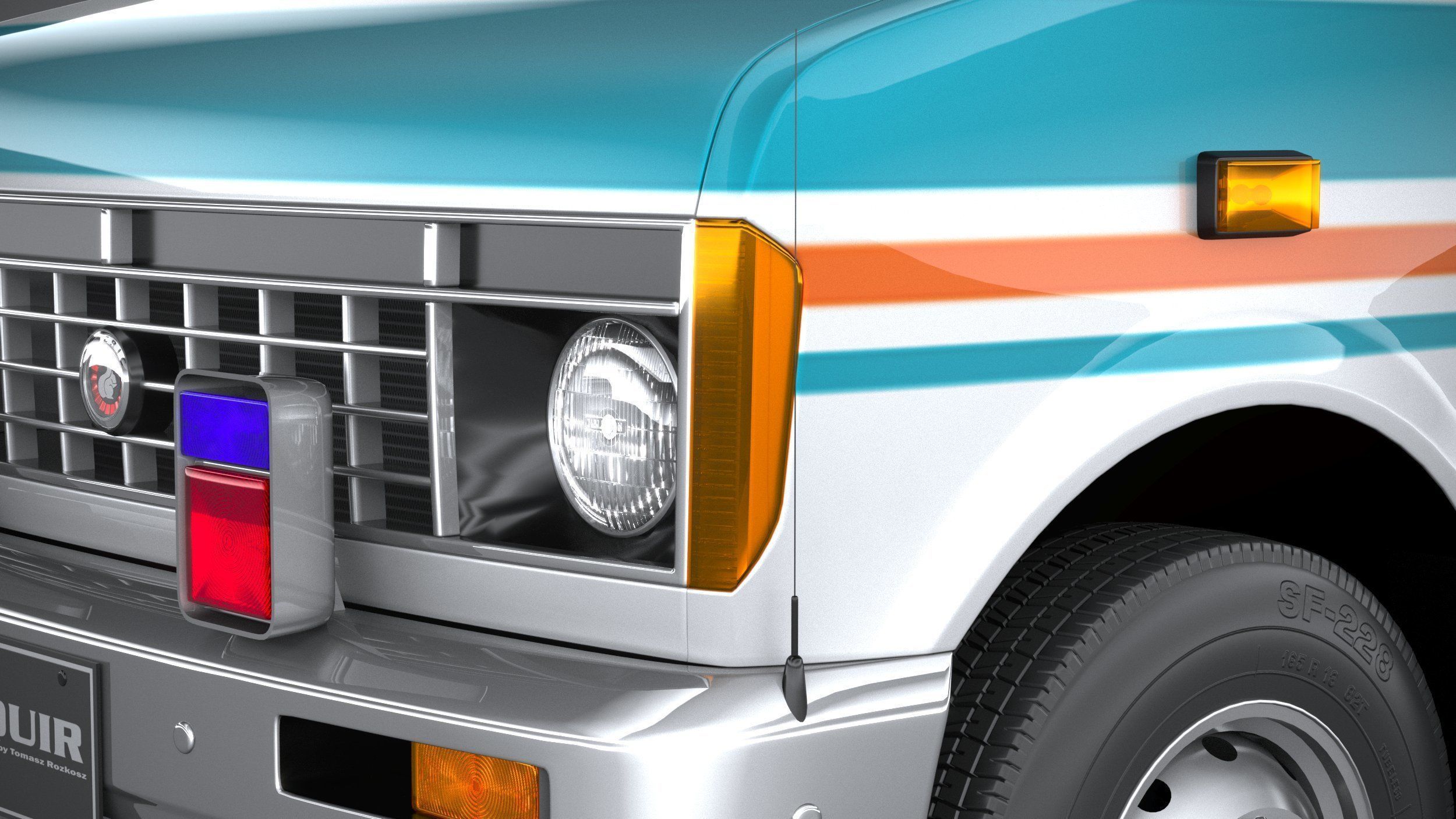 Generic Ambulance Classic 3D model_14