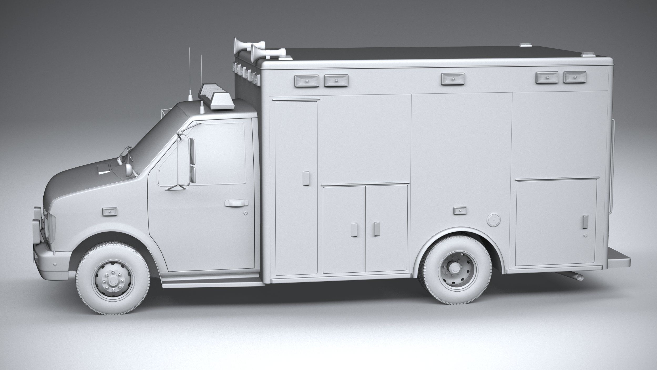 Generic Ambulance Classic 3D model_22
