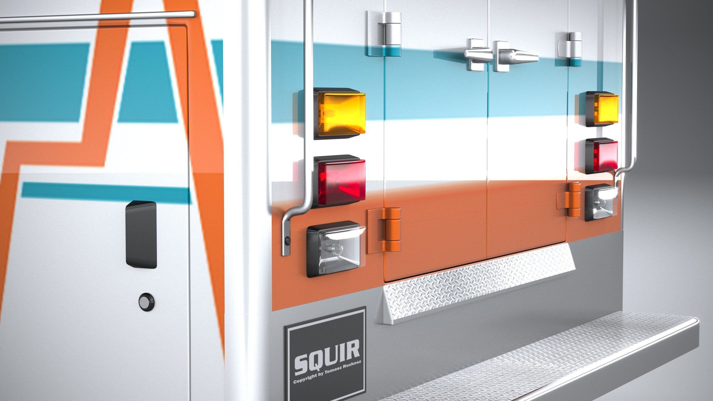 Generic Ambulance Classic 3D model_6