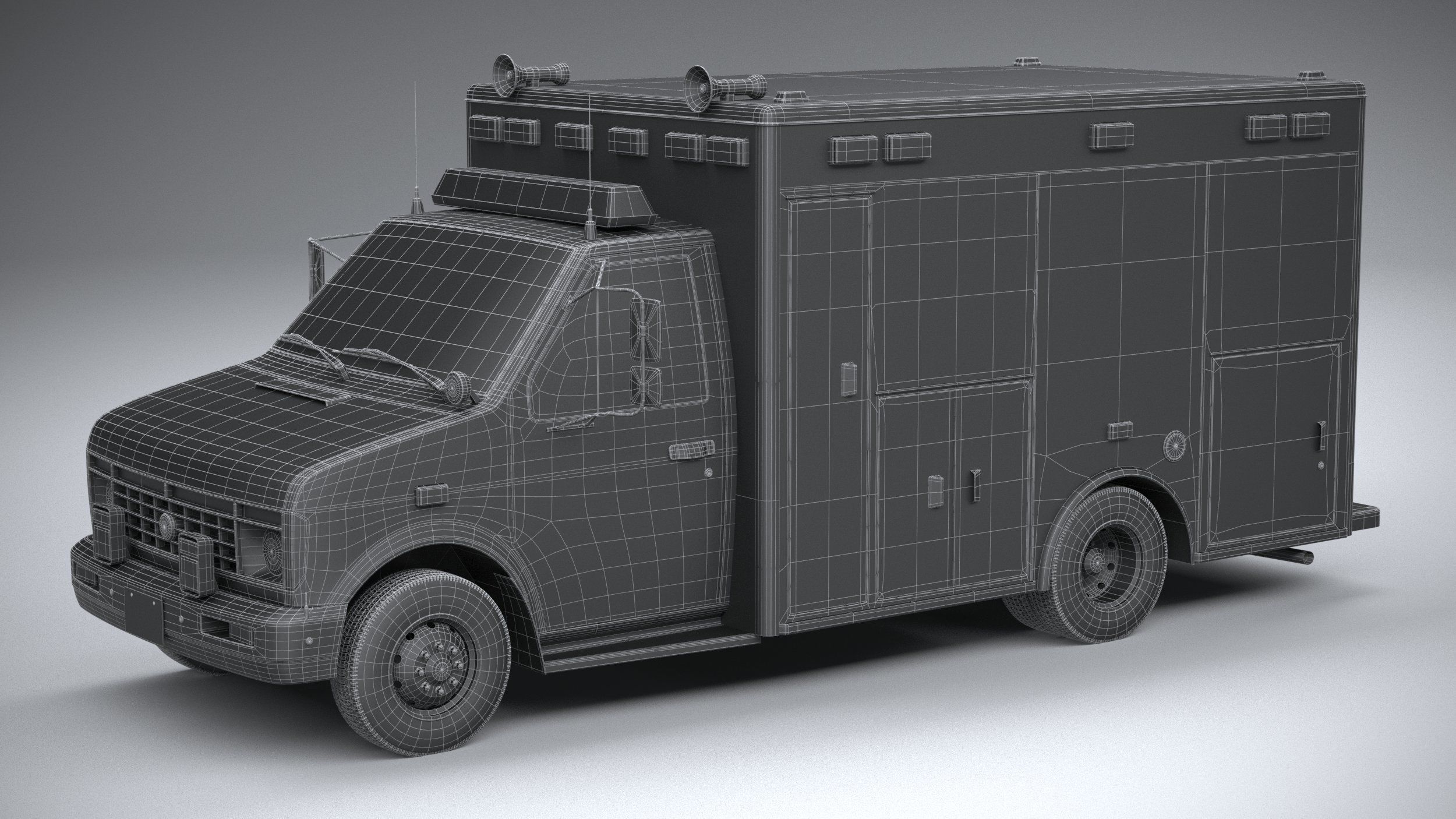 Generic Ambulance Classic 3D model_28