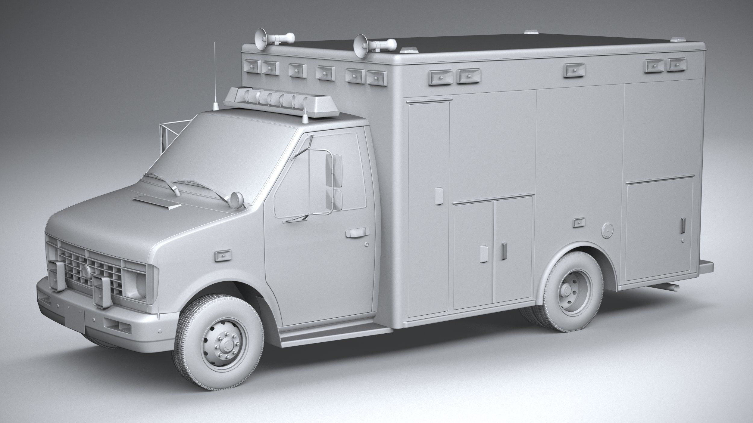 Generic Ambulance Classic 3D model_19